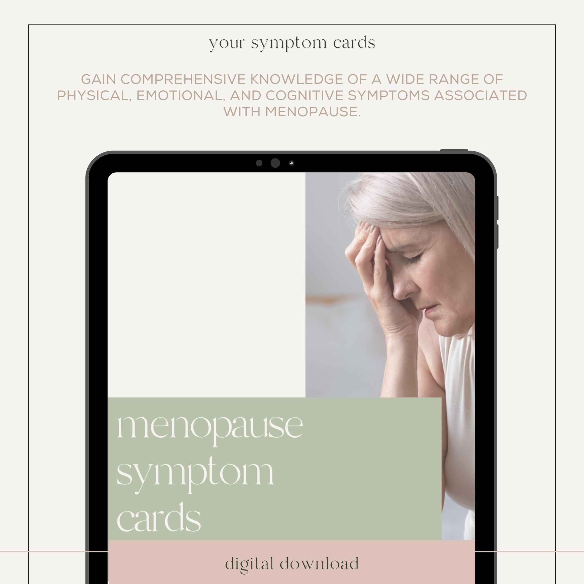 MENOPAUSE MOMENTS: A MENOPAUSE SYMPTOM CARD DECK